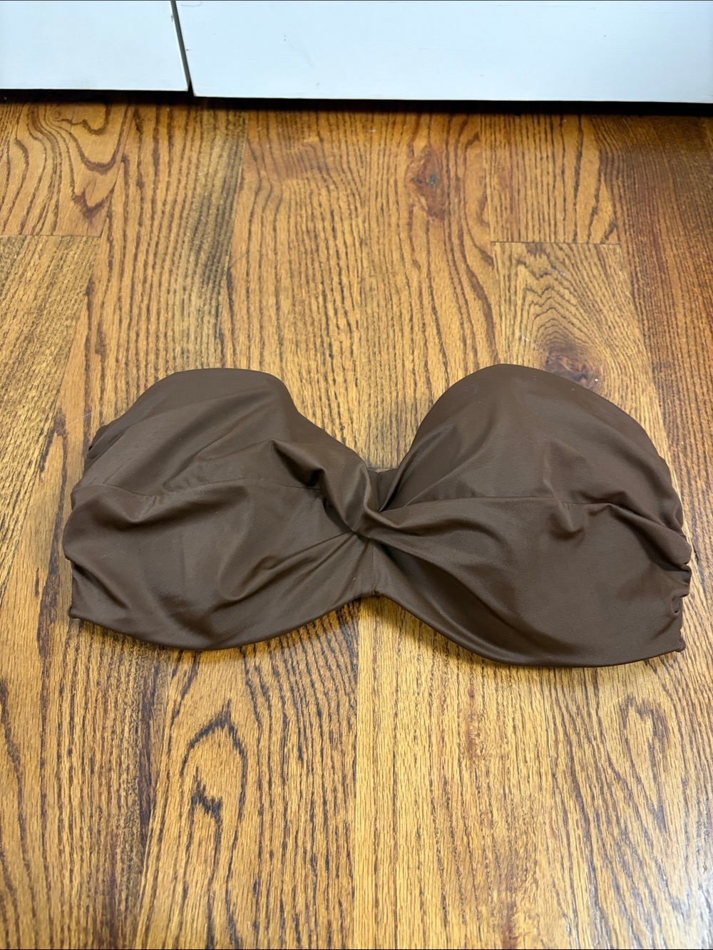 Victoria's Secret Strapless Brown Bikini Top Size 36DD